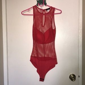 Fish net bodysuit